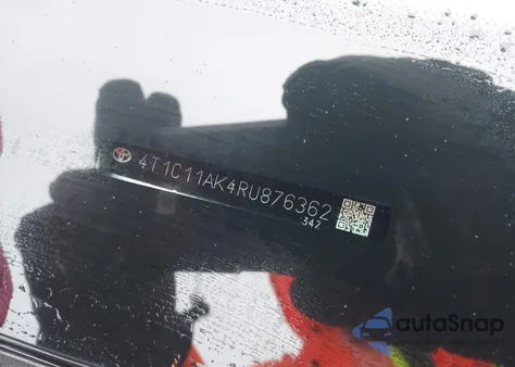 2024 Toyota Camry Le из США, поврежденный, VIN 4T1C11AK4RU876362